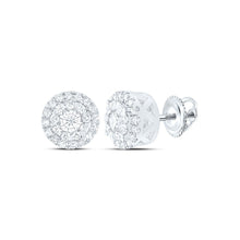 Load image into Gallery viewer, 14K White Gold Diamond Stud Earrings 1/3 Cttw - Splendid Jewellery