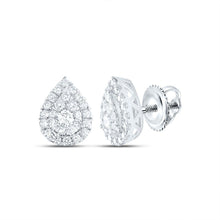 Load image into Gallery viewer, 14K White Gold Modern Diamond Earrings Gift Edition - Splendid Jewellery