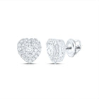 14K White Gold Gift - Ready Diamond Earrings Gift Edition - Splendid Jewellery