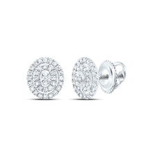 Load image into Gallery viewer, 10K White Gold Gift - Ready Diamond Earrings with Fine Detail - Splendid Jewellery