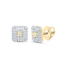 Diamond Earrings in 10K Yellow Gold with Fine Detail - Splendid Jewellery
