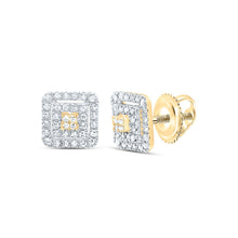 Load image into Gallery viewer, Diamond Earrings in 10K Yellow Gold with Fine Detail - Splendid Jewellery
