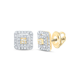 Diamond Earrings in 10K Yellow Gold with Fine Detail - Splendid Jewellery
