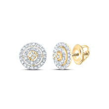 Load image into Gallery viewer, 10K Yellow Gold Modern Diamond Earrings with Natural Sparkle - Splendid Jewellery