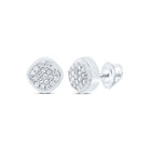 10K White Gold Gift - Ready Diamond Earrings for Everyday Wear - Splendid Jewellery