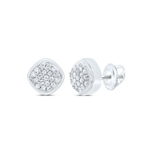 Load image into Gallery viewer, 10K White Gold Gift - Ready Diamond Earrings for Everyday Wear - Splendid Jewellery