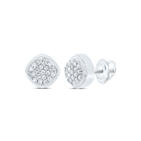 10K White Gold Gift - Ready Diamond Earrings for Everyday Wear - Splendid Jewellery