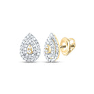 10K Yellow Gold Diamond Earrings for Everyday Wear with Natural Sparkle - Splendid Jewellery