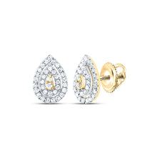 Load image into Gallery viewer, 10K Yellow Gold Diamond Earrings for Everyday Wear with Natural Sparkle - Splendid Jewellery