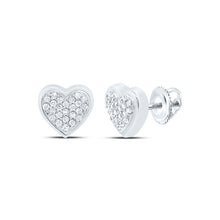 Load image into Gallery viewer, 10K White Gold Diamond Stud Earrings 1/8 Cttw Gift Edition - Splendid Jewellery