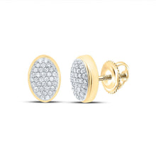 Load image into Gallery viewer, 10K Yellow Gold Elegant Stud Earrings with Diamond Gift Edition - Splendid Jewellery
