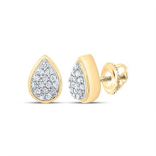 Load image into Gallery viewer, 10K Yellow Gold Diamond Earrings for Everyday Wear Gift Edition - Splendid Jewellery