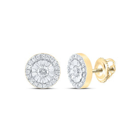 10K Yellow Gold Gift - Ready Diamond Earrings with Natural Sparkle - Splendid Jewellery