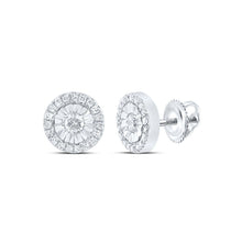 Load image into Gallery viewer, 10K White Gold Gift - Ready Diamond Earrings with Natural Sparkle - Splendid Jewellery
