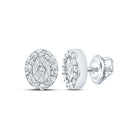 Diamond Stud Earrings in 10K White Gold for Everyday Wear - Splendid Jewellery