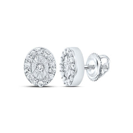 Diamond Stud Earrings in 10K White Gold for Everyday Wear - Splendid Jewellery
