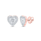 10K Rose Gold Gift - Ready Diamond Earrings for Everyday Wear - Splendid Jewellery
