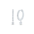 10K White Gold Diamond Earrings 1/6 Cttw Gift Edition - Splendid Jewellery
