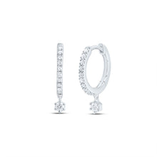 Load image into Gallery viewer, 10K White Gold Diamond Earrings 1/6 Cttw Gift Edition - Splendid Jewellery