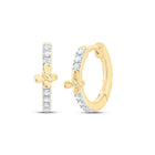 10K Yellow Gold Diamond Earrings for Everyday Wear for Everyday Wear - Splendid Jewellery