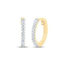 Load image into Gallery viewer, Diamond Earrings in 10K Yellow Gold for Everyday Wear - Splendid Jewellery