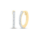 Diamond Earrings in 10K Yellow Gold for Everyday Wear - Splendid Jewellery