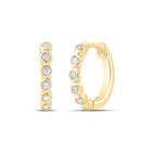 10K Yellow Gold Gift - Ready Diamond Earrings with Elegant Styling - Splendid Jewellery