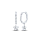 Diamond Earrings in 10K White Gold with Natural Sparkle - Splendid Jewellery