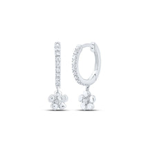 Load image into Gallery viewer, Diamond Earrings in 10K White Gold with Natural Sparkle - Splendid Jewellery