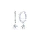 Diamond Earrings in 10K White Gold with Natural Sparkle - Splendid Jewellery