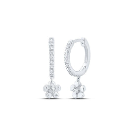 Diamond Earrings in 10K White Gold with Natural Sparkle - Splendid Jewellery