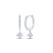 Load image into Gallery viewer, 10K White Gold Diamond Earrings 1/8 Cttw Gift Edition - Splendid Jewellery