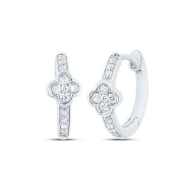 10K White Gold Gift - Ready Diamond Earrings Gift Edition - Splendid Jewellery