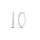 Diamond Hoop Earrings with Natural Sparkle with Fine Detail - Splendid Jewellery