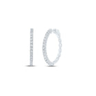 Diamond Hoop Earrings with Natural Sparkle with Fine Detail - Splendid Jewellery