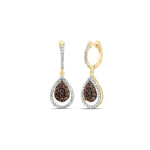 Load image into Gallery viewer, Diamond Earrings in 10K Yellow Gold with Elegant Styling - Splendid Jewellery