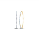 10K Yellow Gold Elegant Hoop Earrings with Diamond Gift Edition - Splendid Jewellery