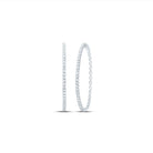 Diamond Hoop Earrings 1 Cttw - Splendid Jewellery