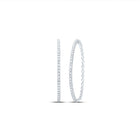 Diamond Hoop Earrings 1 Cttw - Splendid Jewellery
