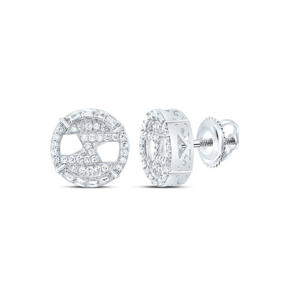 Diamond Earrings in Sterling Silver with Fine Detail - Splendid Jewellery