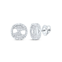 Load image into Gallery viewer, Diamond Earrings in Sterling Silver with Fine Detail - Splendid Jewellery