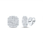 Sterling Silver Gift - Ready Diamond Earrings for Everyday Wear - Splendid Jewellery