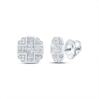 Sterling Silver Gift - Ready Diamond Earrings for Everyday Wear - Splendid Jewellery