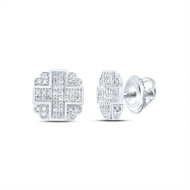 Sterling Silver Gift - Ready Diamond Earrings for Everyday Wear - Splendid Jewellery