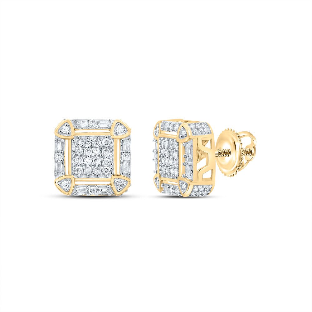 Gold Diamond Stud Earrings 3/8 Cttw Gift Edition - Splendid Jewellery
