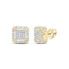 Gold Diamond Stud Earrings 3/8 Cttw Gift Edition - Splendid Jewellery