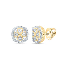 Load image into Gallery viewer, Gold Elegant Stud Earrings with Diamond - Splendid Jewellery