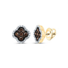 10K Yellow Gold Diamond Earrings for Everyday Wear for Everyday Wear - Splendid Jewellery