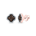 10K Rose Gold Diamond Stud Earrings - Splendid Jewellery
