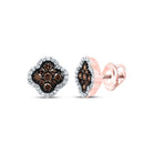 14K Rose Gold Diamond Stud Earrings - Splendid Jewellery